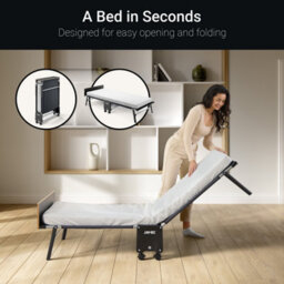 Jay-Be Re80 Rollaway Folding Bed With E-Fibre Mattress, Single - thumbnail 7