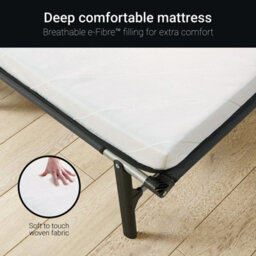 Jay-Be Re80 Rollaway Folding Bed With E-Fibre Mattress, Single - thumbnail 5