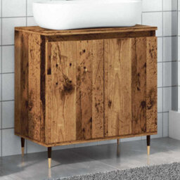 Walplus Bathroom Cabinet Old Wood 58X33X60 Cm Engineered Wood - thumbnail 1