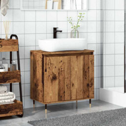 Walplus Bathroom Cabinet Old Wood 58X33X60 Cm Engineered Wood - thumbnail 3