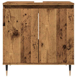 Walplus Bathroom Cabinet Old Wood 58X33X60 Cm Engineered Wood - thumbnail 4