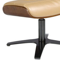 Angel Cerda Stylish Sand Leather Ottoman For Modern Living Rooms - thumbnail 4