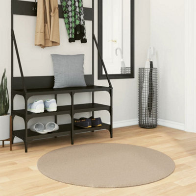Berkfield Rug Huarte Short Pile Soft And Washable Sand Size  100 Cm - image 1