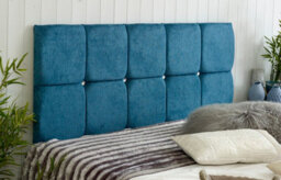 "Slumbre Monaco Chenille 2Ft6 Small Single 20"" Headboard -  Teal"