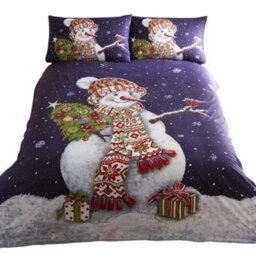 Portfolio Home Happy Snowman Super King Duvet Cover And Pillowcases - thumbnail 2
