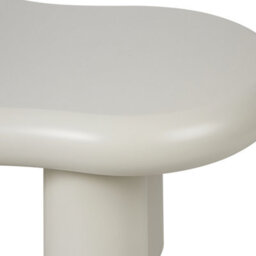 Beliani White Oval Coffee Table 100 X 70 X 40 Cm Mdf Top Pvc Legs - thumbnail 5
