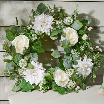 Dibor Traditional Starry Night Front Door Autumn Wreath Winter Spring Wreath 35Cm - image 1
