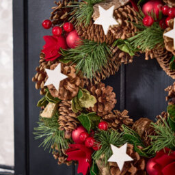 Dibor Traditional Starry Night Front Door Autumn Wreath Winter Spring Wreath 35Cm - thumbnail 5