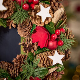 Dibor Traditional Starry Night Front Door Autumn Wreath Winter Spring Wreath 35Cm - thumbnail 6