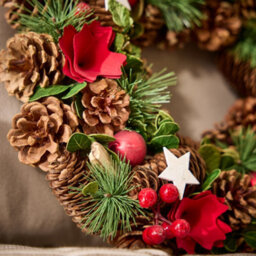 Dibor Traditional Starry Night Front Door Autumn Wreath Winter Spring Wreath 35Cm - thumbnail 3