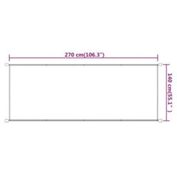 Berkfield Vertical Awning Blue 140X270 Cm Oxford Fabric - thumbnail 5