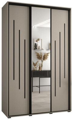 Arte Elegant Dakota Ix Sliding Door Wardrobe 1500mm - Stylish Storage With Mirrored Door, Hanging Rails, And Shelves H2350mm D600mm - image 1