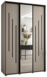 Arte Elegant Dakota Ix Sliding Door Wardrobe 1500mm - Stylish Storage With Mirrored Door, Hanging Rails, And Shelves H2350mm D600mm - thumbnail 1