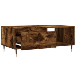 Berkfield Modern Coffee Table Smoked Oak 90X50X36.5 Cm Engineered Wood - thumbnail 6