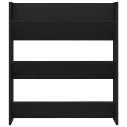 Vidaxl Wall Shoe Cabinet Black 80X18X90 Cm Engineered Wood - thumbnail 4