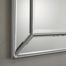 The Online Mirror Shop Wall Mirror Venetian Rectangle Shape With Silver Frame- H 110Cm X W 80Cm For Hanging In Living Room, Bedroom & Bathroom - thumbnail 3