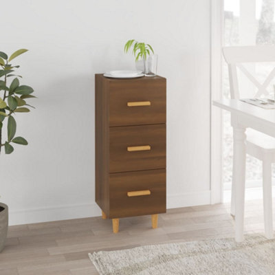 Berkfield Sideboard Brown Oak 34.5X34X90 Cm Engineered Wood - image 1