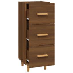 Berkfield Sideboard Brown Oak 34.5X34X90 Cm Engineered Wood - thumbnail 6