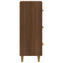 Berkfield Sideboard Brown Oak 34.5X34X90 Cm Engineered Wood - thumbnail 7