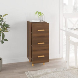 Berkfield Sideboard Brown Oak 34.5X34X90 Cm Engineered Wood - thumbnail 3