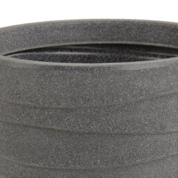 Charles Bentley Pair Of Tall Trojan Round Charcoal Planters (Dia. 38Cm) Pot - thumbnail 5