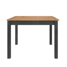 Mercers Furniture Corona Charcoal Budget Dining Set Table And 4 Chairs Solid Wood Pine Wooden Dark Grey Small Kitchen - thumbnail 4
