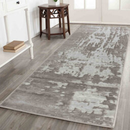 Smart Living Modern Soft Carved Area Rug, Living Room Carpet, Kitchen Floor, Bedroom Soft Rugs 80Cmx150Cm- Serenity (211 Stone) - thumbnail 2