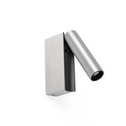 Luminosa Lighting Luminosa Cronos Led Reading Wall Light Brushed Aluminium 2700K