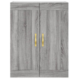 Berkfield Highboard Grey Sonoma 69.5X34X180 Cm Engineered Wood - thumbnail 6