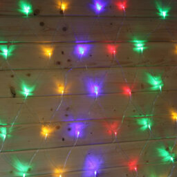 HSD 180 Led Multicolour Net Lights (1.8M X 1.2M) - Battery Fairy Lights For Christmas, Weddings, And Home Decor - thumbnail 3