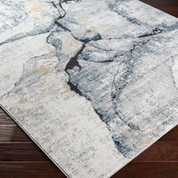 Livabliss Jolie-Abstract Grey Blue Ivory Brown Modern Marble Living Dining Bedroom Rug 140 X 200 Cm Easy Care, Non Shedding - thumbnail 6