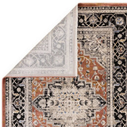 Terracotta Luxurious Traditional Bordered Easy To Clean Rug For Living Room Bedroom & Dining Room-200Cm X 290Cm - thumbnail 5