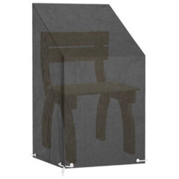 Vidaxl Graden Chair Cover 8 Eyelets 65X65X80/120 Cm Polyethylene Garden Chair Covers - thumbnail 2