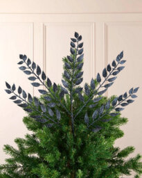 WeRChristmas 73 Cm Navy Leaf Christmas Decoration Spray - thumbnail 3