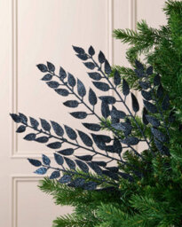 WeRChristmas 73 Cm Navy Leaf Christmas Decoration Spray - thumbnail 2