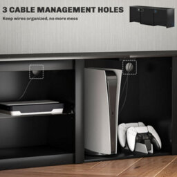 Wyld Haus Filu Nara 160Cm Black Tv Stand With Led Lighting And Storage For Up To 65 Inch Screens - thumbnail 8