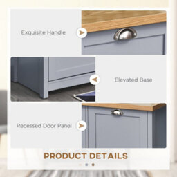 Wyld Haus White Shoe Storage Cabinet With Adjustable Shelves, 12-Pair Capacity, Natural/grey Finish, 83 X 30 X 90 Cm - thumbnail 7