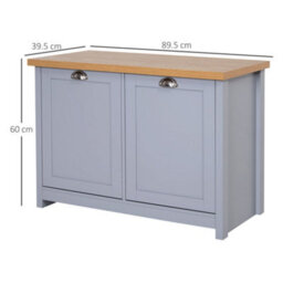 Wyld Haus White Shoe Storage Cabinet With Adjustable Shelves, 12-Pair Capacity, Natural/grey Finish, 83 X 30 X 90 Cm - thumbnail 4