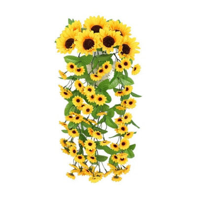 Artificial Flower Plant, Plastic Garland Fake Ivy Trailing Plant Decoration For Wedding Balcony Wall Garden Hanging - image 1