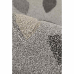 Melrose Leaf Grey Geometric Design X-Large Indoor Area Rug 200/290Cm - thumbnail 2