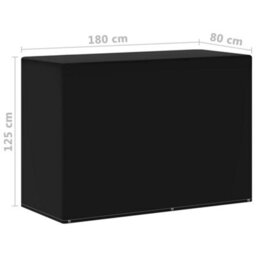 Walplus Outdoor Garden Furniture Covers 2 Pcs 6 Eyelets For Gas Bbqs 180X80X125 Cm - thumbnail 6
