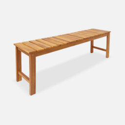 Sweeek. 2 To 3-Seater Bench In Acacia Wood 140Cm Cartama Natural 140X35X45 Cm - thumbnail 3