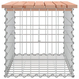 Berkfield Garden Bench Gabion Design 63X44X42 Cm Solid Wood Douglas - thumbnail 4
