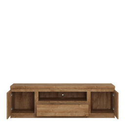 Furniture To Go Fribo 2 Door 1 Drawer 166 Cm Wide Tv Cabinet In Oak - thumbnail 2