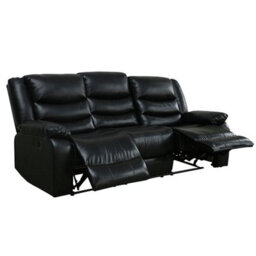 Furniture in Fashion Sorreno Bonded Leather Recliner 3 Seater Sofa In Black - thumbnail 8
