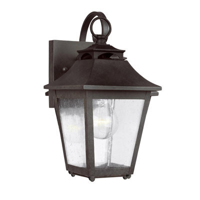Luminosa Lighting Elstead Feiss Galena Outdoor Wall Lantern Sable, Ip44