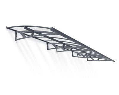 Canopia By Palram Amsterdam 6690 Grey Door Canopy, (H)33Cm (W)670.5Cm (D)13.9Cm - image 1