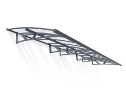 Canopia By Palram Amsterdam 6690 Grey Door Canopy, (H)33Cm (W)670.5Cm (D)13.9Cm - thumbnail 1