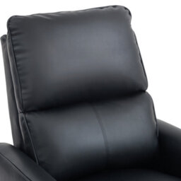 More4Homes Madrid Manual Recliner Air Leather Chair (Black) - thumbnail 5