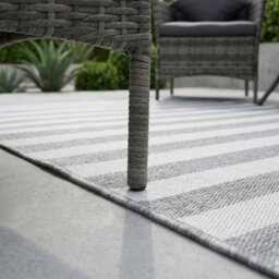 Garden Greatness Stylish Outdoor Woven Rug Large Stripe - thumbnail 2